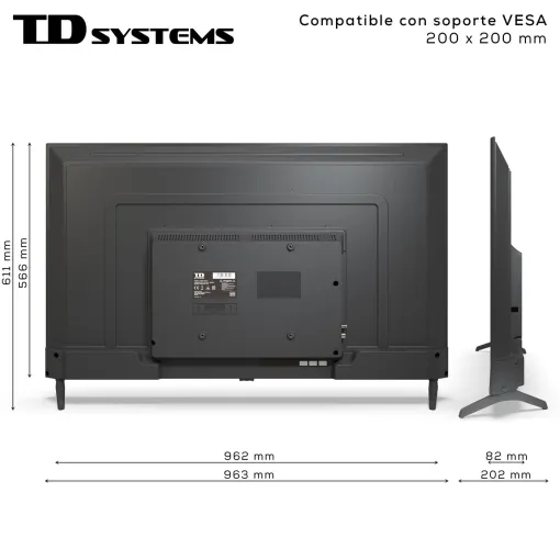 TV Led 43" 4K UHD K43DLC19GLQ TD SYSTEMS