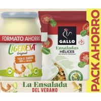 Lote salsa LIGERESA más pasta GALLO, 1 ud