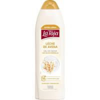 Gel de ducha leche de avena LA TOJA, bote 600 ml