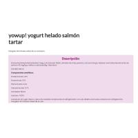 Helado tartar de salmón YOWUP, tarrina 110 g