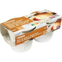 Flan de queso EROSKI, pack 4x100 g