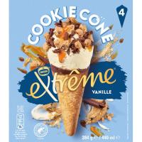 Cono cookie de vainilla EXTREME, pack 4x110 ml