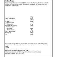 Salsa pizza para pasta HELIOS, frasco 380 g