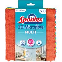 Bayeta microfibra multi superficies SPONTEX,  pack 10 uds