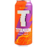 Bebida energética TITANIUM MANGO, lata 50 cl