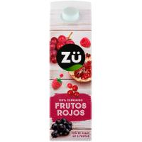 Zumo exprimido de frutos rojos ZÜ, brik 1 litro