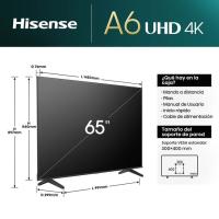 Televisión led 65" 4K FHD Smart 65A6N HISENSE