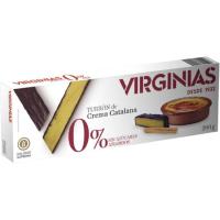 Turrón 0% sin azúcar crema catalana VIRGINIAS, caja 200 g