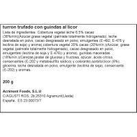 Turrón trufado con guindas licor VIRGINIAS, caja 200 g