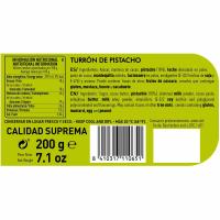 Turrón de pistacho 1880, tableta 200 g