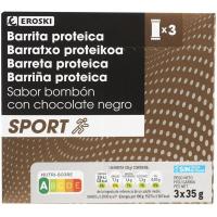 EROSKI low sugar bonboi zaporeko proteina barratxoa, kutxa 105 g