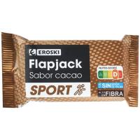 Barrita flapjack sabor cacao EROSKI, 1 ud, 50 g