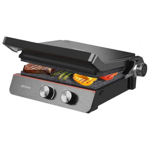 Parrilla eléctrica, 2200W, Rock'nGrill Blaze Neon CECOTEC