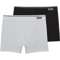 DIM BASIC gizonentzako boxerra josturarik gabe, kotoia, beltza/grisa, L neurria, sorta 2 ale