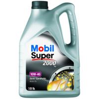 Aceite de motor 10W40 Super 2000 gasolina y diésel MOBIL, 5 litros