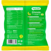 Snack bio de manzana, plátano SMILEAT, bolsa 25 g