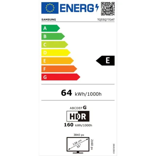 Televisión Qled 55" 4K Smart TQ55Q77D SAMSUNG