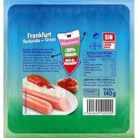 CAMPOFRIO Frankfurt koipe gutxiko saltxitxa, zorroa 140 g