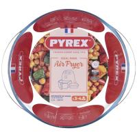 Fuente redonda de vidrio, ideal para freidora de aire PYREX, Ø26