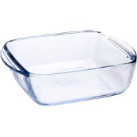 Fuente cuadrada de vidrio, ideal para freidora de aire PYREX,20x17 cm