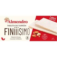 Turrón finissimo duro EL ALMENDRO, caja 160 g