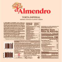 Torta imperial sin azúcar EL ALMENDRO, caja 200 g