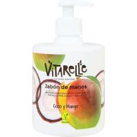 Jabón de coco y  mango VITARELLE, dosificador 500 ml