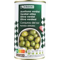 Aceituna verde Conjuros del Sur EROSKI, lata 185 g