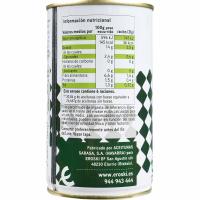 Aceituna verde Conjuros del Sur EROSKI, lata 185 g