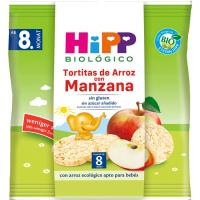 Tortitas de arroz y manzana bio HIPP, bolsa 30 g