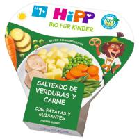 Salteado de verdura, carne y patata bio HIPP, tarrina 250 g