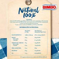 BIMBO moldeko ogi natural zuria azalarekin, paketea 360 g