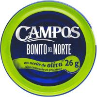 Bonito del Norte en aceite de oliva CAMPOS, lata 150 g