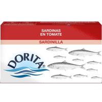 DORITA sardinatxoak tomatearekin, lata 81 g