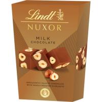 Bombón de leche LINDT NUXOR CORNET, caja 150 g