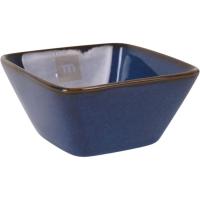 Bol de aperitivo cuadrado, porcelana, Pica Pica Chester blue, 10,4x5,3 cm