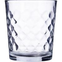 Vaso bajo de vidrio transparente Diamond Urban QUID, 360 ml