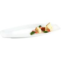 Fuente oval de porcelana blanca Gastro QUID, 30x13x2,5 cm