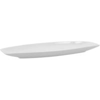 Fuente oval de porcelana blanca Gastro QUID, 30x13x2,5 cm