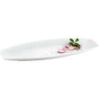 Fuente oval de porcelana blanca Gastro QUID, 35x15x2,8 cm