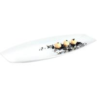 Fuente oval de porcelana blanca Gastro QUID, 40x17,5x3,5 cm