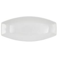 Fuente oval de porcelana blanca Gastro QUID, 40x17,5x3,5 cm