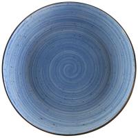 Plato llano de porcelana Artesia azul, Ø27 cm