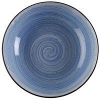 Plato hondo de porcelana Artesia azul, Ø20 cm