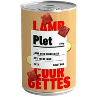 Alimento de cordero y calabacín perro adulto PLET, lata 400 g