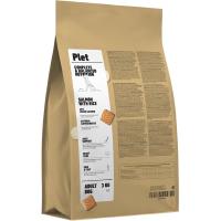 Pienso de salmón y arroz para perro adulto PLET, saco 3 kg