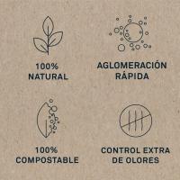 Lecho aglomerante natural 6l BLUTIVE, saco 2,4 kg