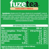 FUZE TEA te freskagarria, muxika eta hibiscus, botila 50 cl