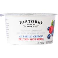 Yogur estilo griego c/ frutas del bosque PASTORET, tarrina 150 g