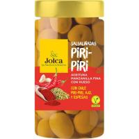 Aceitunas salsaliñadas Piri Piri JOLCA, frasco 400 g